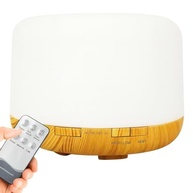 Difusor de Aromas e Umidificador de Ar Ultra-Sônico 500ml com LED Colorido e Controle Remoto - imagem 2