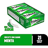 Trident Menta: Refrescância Sem Açúcar (21 un.) - imagem 4