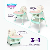 Cadeira de Alimentação 3 em 1 com Tema Unicórnio - Segura, Confortável e Versátil até 24kg - imagem 5