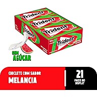 Trident Melancia Sem Açúcar: Refrescância e Sabor (21 unid.) - imagem 1