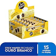 Ouro Branco - Stick Wafer Recheado pacote com 15 unidades de 25g - imagem 4