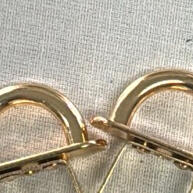 Porta Alça de Metal Dourado para Bolsas Crochê e Macramê 20mm - Kit 2 Unidades - imagem 2