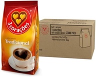 3 Corações Café Torrado e Moído Tradicional, Pacote 500g - 10 unidades - imagem 1
