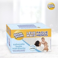 Kit Sabonete Pom Pom + Loção Hidratante | 5 Unidades de 70g | Hipoalergênico e Hidratante - imagem 3