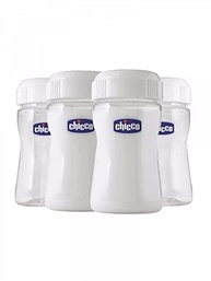 Recipiente para Leite Materno 150ml - 4 Unidades | Chicco com Tampa Hermética e Adesivos - imagem 2