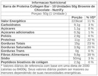 Barra de Proteína Collagen Bar - 10 Unidades 50g Brownie de Chocolate - NutriFy - imagem 2