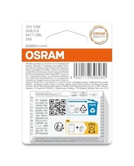 Lâmpada OSRAM Standard Original 6411 Torpedo 10W - Iluminação Confiável e Duradoura (2 Unidades) - imagem 3