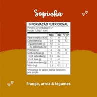 Papinha Kit 3 Unidades Sopinha Frango, Arroz e Legumes 240g - Refeição Natural para Bebês - imagem 3