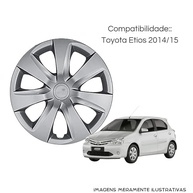 Calota Aro 14" Prata Mod Etios 2014/2015 Grid - Jogo com 4 Unidades - imagem 3