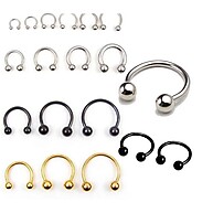 Kit 3 Pçs Piercing Ferradura Septo - Orelha 6/8/10mm Fashion Top Unissex - imagem 1
