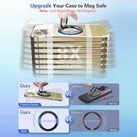 4 Adesivos Universais de Anel de Metal: Potencialize seu Carro com Magsafe e Suportes! - imagem 4