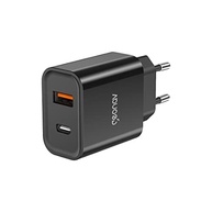 Carregador Universal Ultra Rápido Geonav Duo: USB-C PD 20W + USB QC 18W - Preto - imagem 3