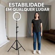 Tripé Multifuncional 210cm: Suporte Universal para Celular, Câmera, Ring Light e Nível a Laser - imagem 5