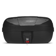 Baú Bauleto Moto 45L Preto - Cabe 2 Capacetes c/ Lente Cristal | Universal - imagem 2