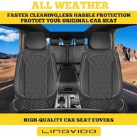 LINGVIDO Capas de Assento de Carro Premium: Couro Napa, Conforto e Estilo Universal - imagem 3
