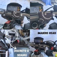 Suporte Celular GPS Alumínio Articulado 360º para Bike e Moto - Universal Guidão - imagem 4