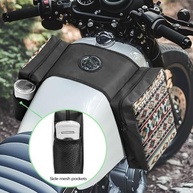 Bolsa Frontal Universal para Quadriciclo e Moto - Estampa Asteca Vaca | Armazenamento Essencial - imagem 4