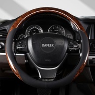 KAFEEK Capa de Volante Universal Microfibra Grão de Madeira - Conforto e Estilo Antiderrapante - imagem 3