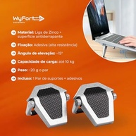 Mini Suporte Notebook Dobrável Ergonômico Universal - Para Laptop, iPad e Tablet - imagem 4