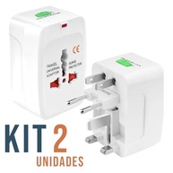 Kit 2 Adaptadores de Tomada Universal Bivolt: Sua Conexão Global em 150 Países! - imagem 3