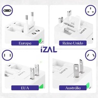 Adaptador Tomada Universal Bivolt Izal®: Viaje Conectado Globalmente | Europa, EUA, UK, Austrália - imagem 5