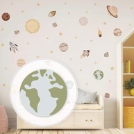 Kit Adesivos Decorativos Universo Infantil - Laváveis, Seguros e Fáceis de Aplicar para Quarto de Criança - imagem 3