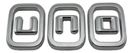 Emblema Cromado Fiat Uno - Tampa Traseira Original Mopar 100192450 - imagem 1