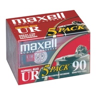 Maxell UR 90: Kit 5 Fitas Cassete para Gravação de Áudio com Baixo Ruído - imagem 1