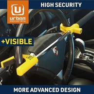 Trava de Volante Urban UR959Y: Alta Segurança Amarela Visível e Antirroubo Universal - imagem 3