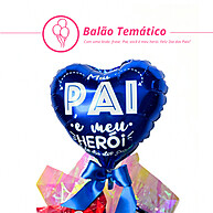 Presente Dia dos Pais: Caixa MDF com Chocolates e Ursinho - imagem 1