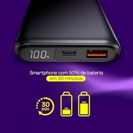Power Bank Geonav 10.000mAh: Carregamento Rápido USB-C 20W e USB-A 18W | Compacto e Seguro - imagem 5