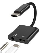 Adaptador USB-C 2 em 1: Áudio DAC e Carregamento Rápido para Samsung, LG, Pixel e iPad Pro - imagem 1