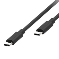 Cabo de Dados Motorola USB-C para USB-C 2 Metros Preto - Carregamento Rápido e Transferência Veloz - imagem 1