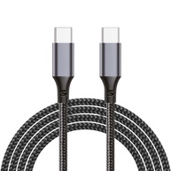 Cabo USB-C Turbo 100W 2M Trançado: Carregamento Rápido para iPhone e Samsung - imagem 1