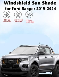 Para-brisa Ford Ranger 2019-2024: Proteção UV e Calor Solar com Acessório Dobrável 240T - imagem 4
