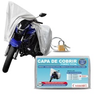 Capa de Moto Premium Silver: Proteção Total UV, Impermeável e Antifurto (Tamanho P) - imagem 2
