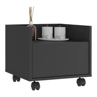 Gabinete Armário de Banheiro 40cm com Rodízios - Multimóveis V5035 Preto - imagem 1