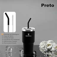 Copo Térmico 591ml com Canudo - Aço Inoxidável a Vácuo, Isolamento Térmico Avançado para Água, Café e Smoothies - imagem 4