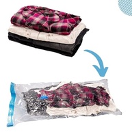 Sacos a Vácuo para Roupas - Kit com 5 Unidades 50x60cm + Bomba Manual - Reduz Espaço em 80% - Ideal para Organização e Viagem - imagem 3