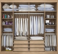 Guarda-Roupa Casal Valencia 6 Portas com Espelho e Gavetas - Organize seu Quarto com Estilo - imagem 3