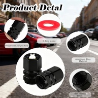 Pacote com 4 tampas de haste de válvula de pneu de tênis acessórios de carro esportivo tampa de ar de alumínio decoração automotiva tema tênis presentes para mulheres mãe irmã carro tampas de válvula - imagem 4