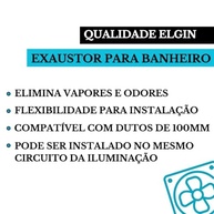 Exaustor Silencioso 100mm 127V para Banheiro e Lavabo | Elimine Cheiros e Vapores com Estilo - imagem 5