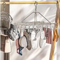 Varal de 40 Clips Inox - Prático e Retrátil para Roupas Íntimas e Pequenas Peças - imagem 2