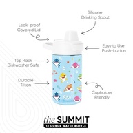 Garrafa Infantil Baby Shark 350ml - Copo Tritan com Canudo, Sem BPA, à Prova de Vazamento - imagem 4