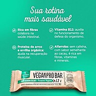 VeganPro Bar Amendoim: Proteína Vegana Orgânica 10 Un - imagem 1