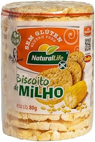 Biscoito de Milho Grande Natural Life - Sem Glúten - Vegano - 80g - imagem 2