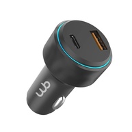 Carregador Veicular USB-C e USB-A WB 48W: Carga Rápida e Inteligente - imagem 1