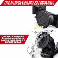 Suporte Veicular Universal com Trava Automática: GPS, Waze e Uber no Painel do seu Carro! - imagem 4
