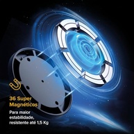 Suporte Veicular i2GO Ultra Magnetic: 36 Ímãs Potentes e Rotação 360° para seu Smartphone - imagem 3