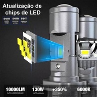 Lâmpada H4 LED Projetor 130W 15000LM 6000K: Iluminação de Alta Performance para Seu Veículo - imagem 3